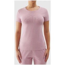 Clothing Women Short-sleeved t-shirts 4F 4FWSS24TTSHF116356S Pink