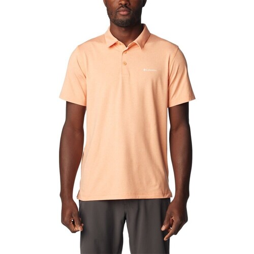 Clothing Men Short-sleeved t-shirts Columbia Tech Trail Polo Orange
