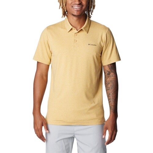 Clothing Men Short-sleeved t-shirts Columbia Tech Trail Polo Orange