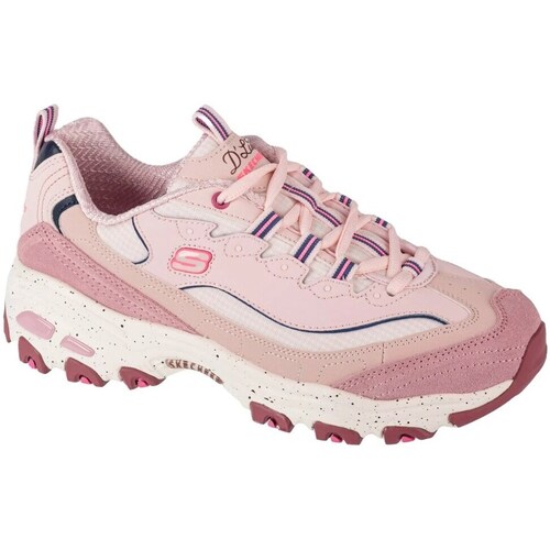 Shoes Women Low top trainers Skechers D'lites Bold Views Pink, Beige