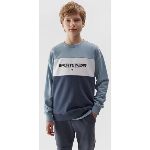 Clothing Boy Sweaters 4F 4FJWSS24TSWSM092334S Navy blue, Blue
