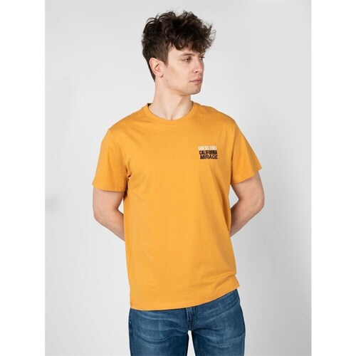 Clothing Men Short-sleeved t-shirts Guess Mirage Orange