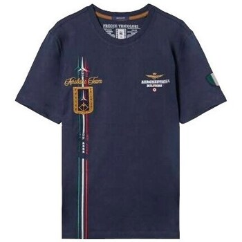 Clothing Men Short-sleeved t-shirts Aeronautica Militare TS2231J59208347 Marine