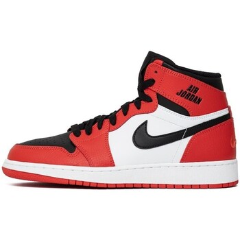 Shoes Children Mid boots Nike Air Jordan 1 Retro High Black, White, Red