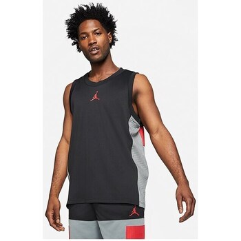 Clothing Men Short-sleeved t-shirts Nike Air Jordan Dri-fit Statement Jersey Grey, Black
