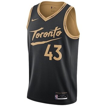 Clothing Men Short-sleeved t-shirts Nike Nba Toronto Raptors Pascal Beige, Black