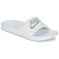 Shoes Women Sliders Nike BENASSI JUST DO IT W White / Silver