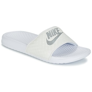 Shoes Women Sliders Nike BENASSI JUST DO IT W White / Silver