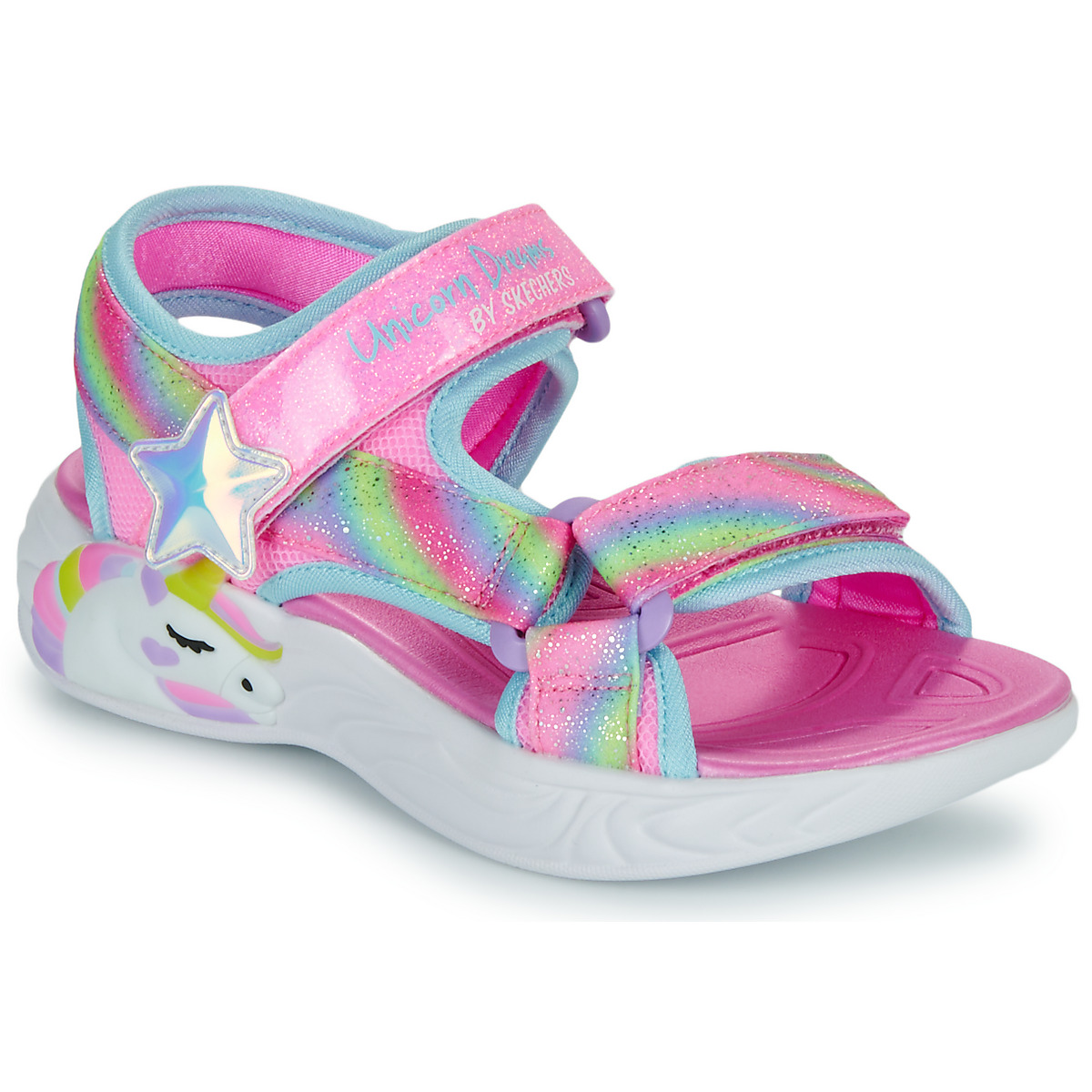 Skechers Sandale Lumineuse Unicorn Dreams Pink