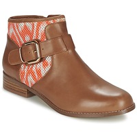 Shoes Women Mid boots Mellow Yellow VABEL Brown / Orange