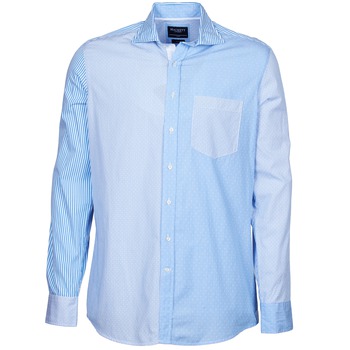 Clothing Men Long-sleeved shirts Hackett GORDON Blue