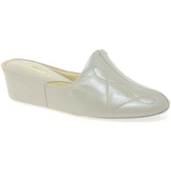 Shoes Women Clogs Relax Slippers Dulcie Leather Ladies Slippers white
