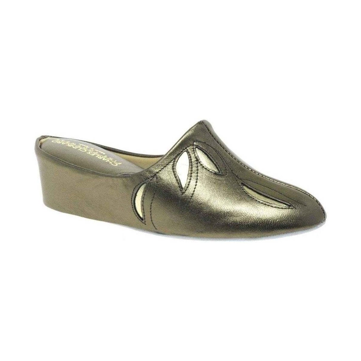 Shoes Women Slippers Relax Slippers Molly Leather Slipper Silver