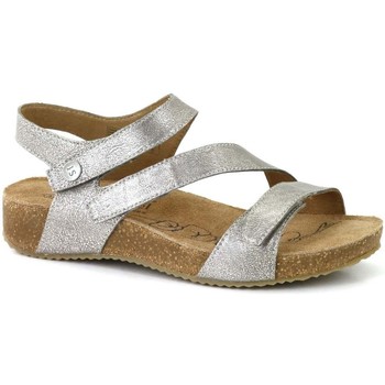 Shoes Women Sandals Josef Seibel Tonga 25 Womens Leather Sandals Silver