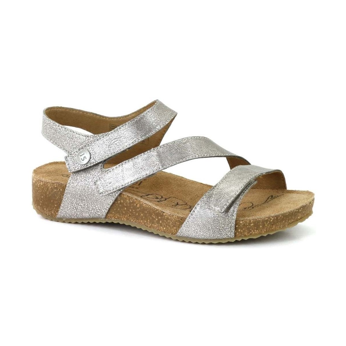 Shoes Women Sandals Josef Seibel Tonga 25 Womens Leather Sandals Silver