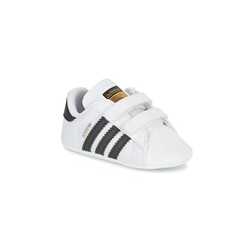 Shoes Children Low top trainers adidas Originals SUPERSTAR CRIB White