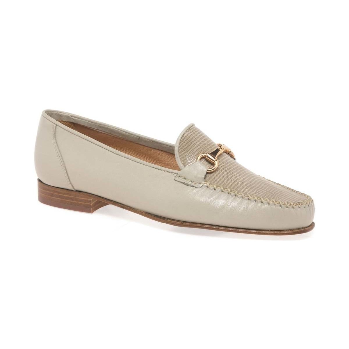Shoes Women Derby Shoes & Brogues Charles Clinkard Charm Womens Moccasins Beige