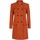Clothing Women Coats Anastasia - Womens Copper 4 Pocket DB Military Coat Orange
