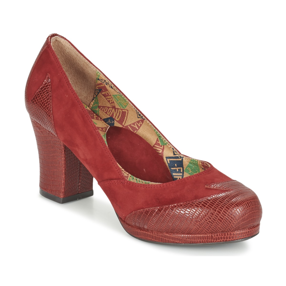 Miss L'Fire ADDIE Red Free delivery with Spartoo UK