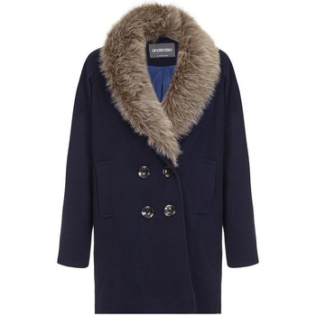 Clothing Women Duffel coats Anastasia - Fur Collar Women Winter Coat Blue