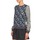 Clothing Women Sweaters Manoush MOSAIQUE Grey / Black / Blue
