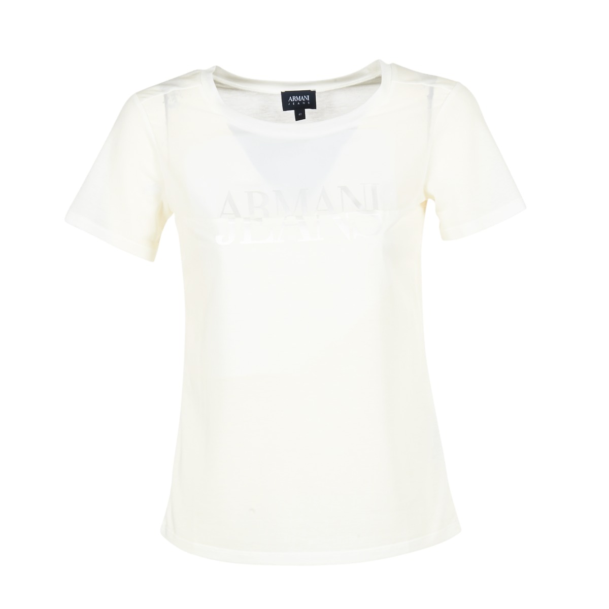 armani jeans  kajola  women's t shirt in white