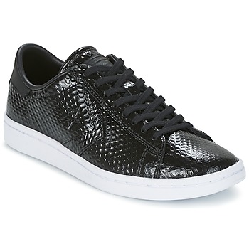 Shoes Women Low top trainers Converse CONS SNAKE SKIN OX Black / White