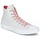 Shoes Hi top trainers Converse CHUCK TAYLOR ALL STAR II BASKETWEAVE FUSE HI Ecru / White / Red