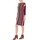 Clothing Women Short Dresses Benetton VAGODA Bordeaux / Multicolour