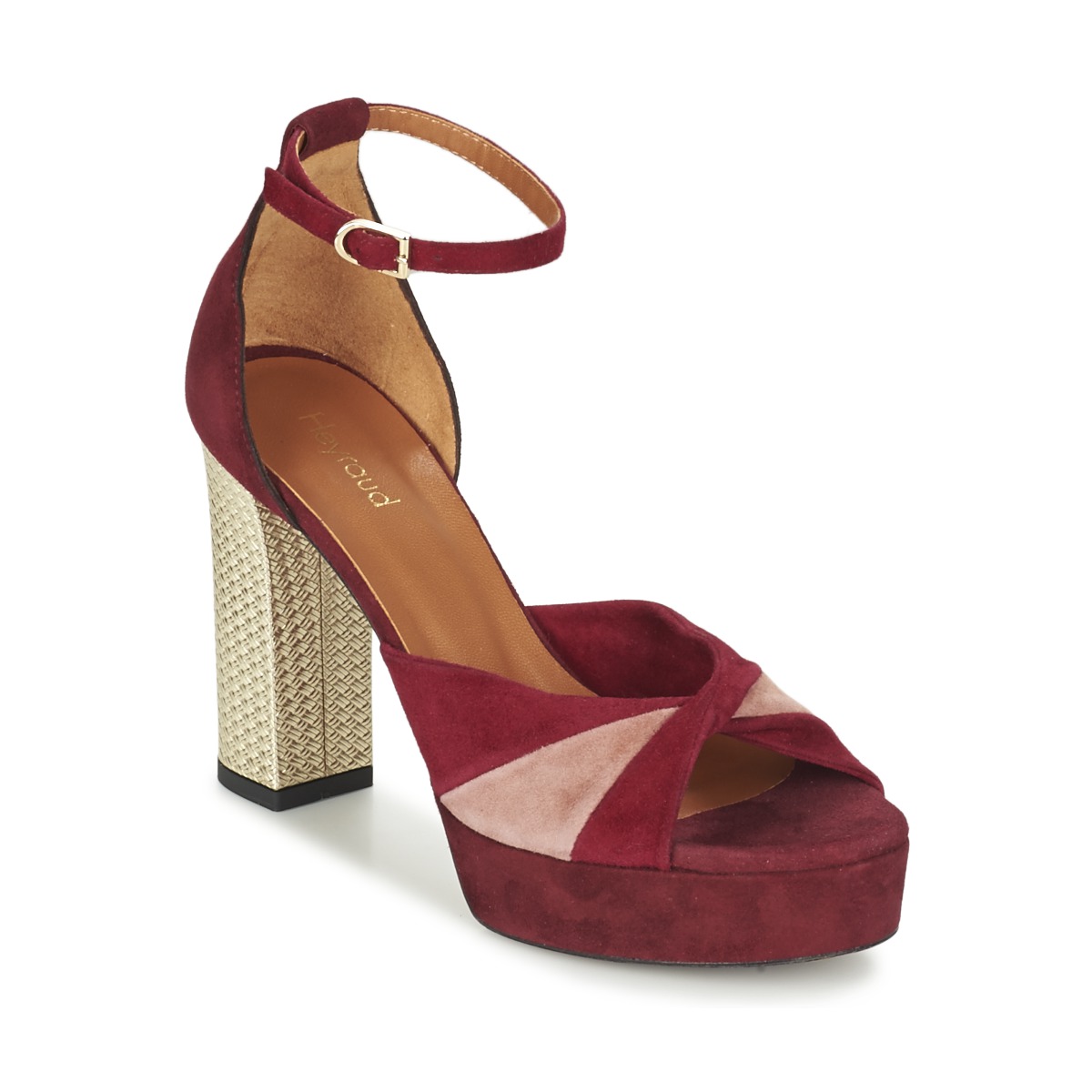 Shoes Women Sandals Heyraud EVELINE Red / Pink / Gold