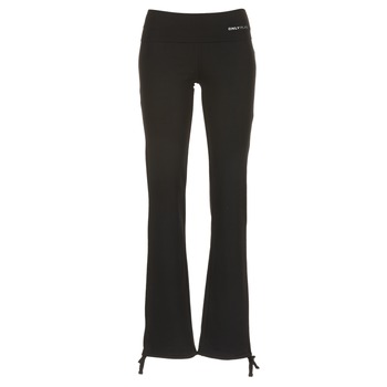 ONLY Solid Sports Pants Women Black