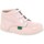 Shoes Girl Mid boots Kickers Baby Chi Girls First Boots pink