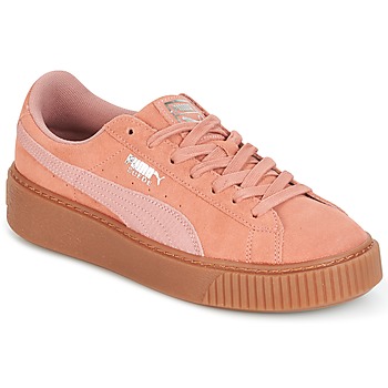 Shoes Women Low top trainers Puma Suede Platform Core Gum Pink