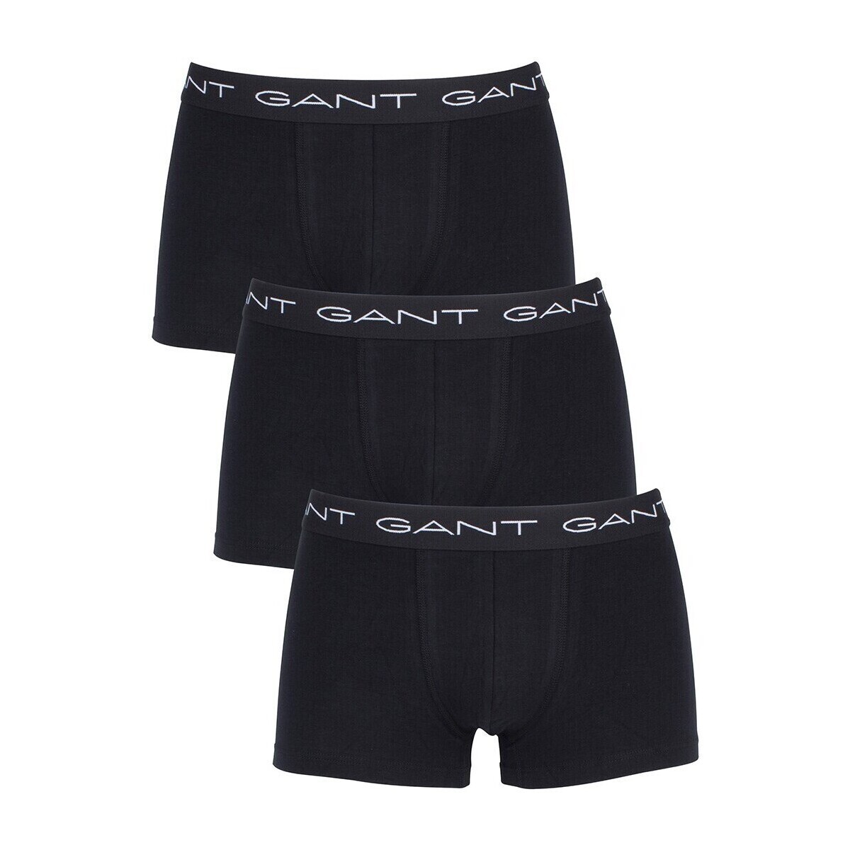 Underwear Men Boxer shorts Gant 3 Pack Cotton Stretch Essential Trunks black