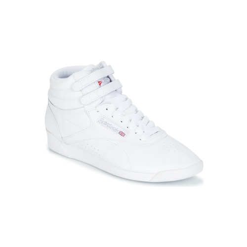 Shoes Women Hi top trainers Reebok Classic FREESTYLE White / Silver