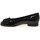 Shoes Women Derby Shoes & Brogues Gabor Assist Womens Bow Trim Ballerina Flats black