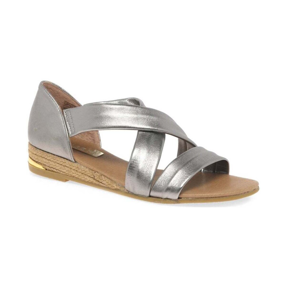 Shoes Women Sandals Pinaz Zara Ladies Espadrilles Silver