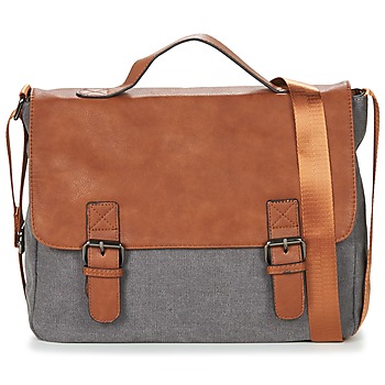 Bags Men Small shoulder bags Casual Attitude HENVI Grey / Brown