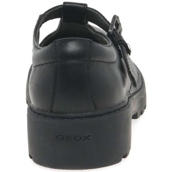 Geox Junior Casey T-Bar Senior Girls Shoes Black
