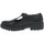 Shoes Girl Derby Shoes & Brogues Geox Junior Casey T-Bar Senior Girls Shoes Black
