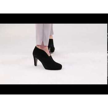 Gabor Amien Womens Modern Slip On Ankle Boots Black