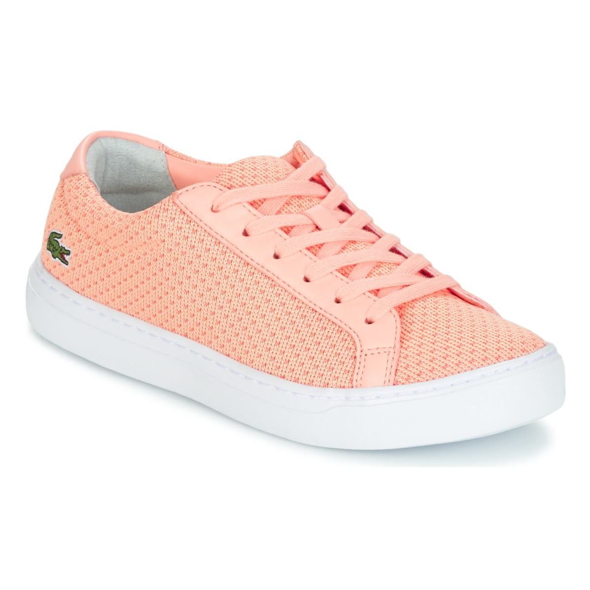 lacoste  l.12.12 lightweight1181  women's shoes (trainers) in pink