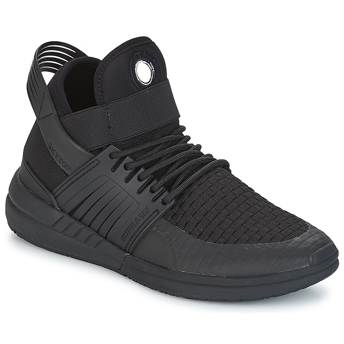 supra  skytop v  men's shoes (high-top trainers) in black