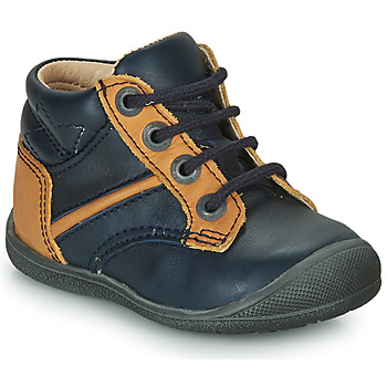 Shoes Boy Mid boots Catimini RATON Marine / Ocre tan