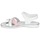 Shoes Girl Sandals Citrouille et Compagnie IZOEGL White / Pink / Silver