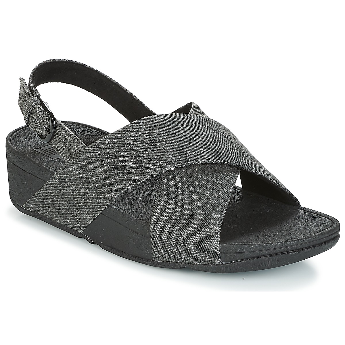 FitFlop Lulu Cross Back-strap Sandals Grey