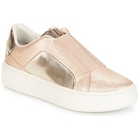 Shoes Women Low top trainers Geox NHENBUS Pink / Gold
