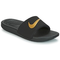 Shoes Children Sliders Nike KAWA GROUNDSCHOOL SLIDE Black / Gold