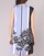 Clothing Women Short Dresses Sisley LAPOLLA Blue / White / Black