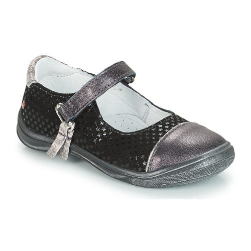 Shoes Girl Flat shoes GBB RIKA Grey / Black